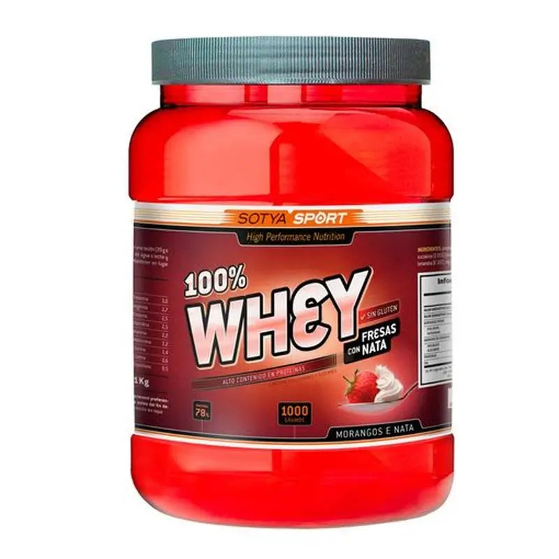Sotya 100% Molke Erdbeere & Sahne, 1 Kg