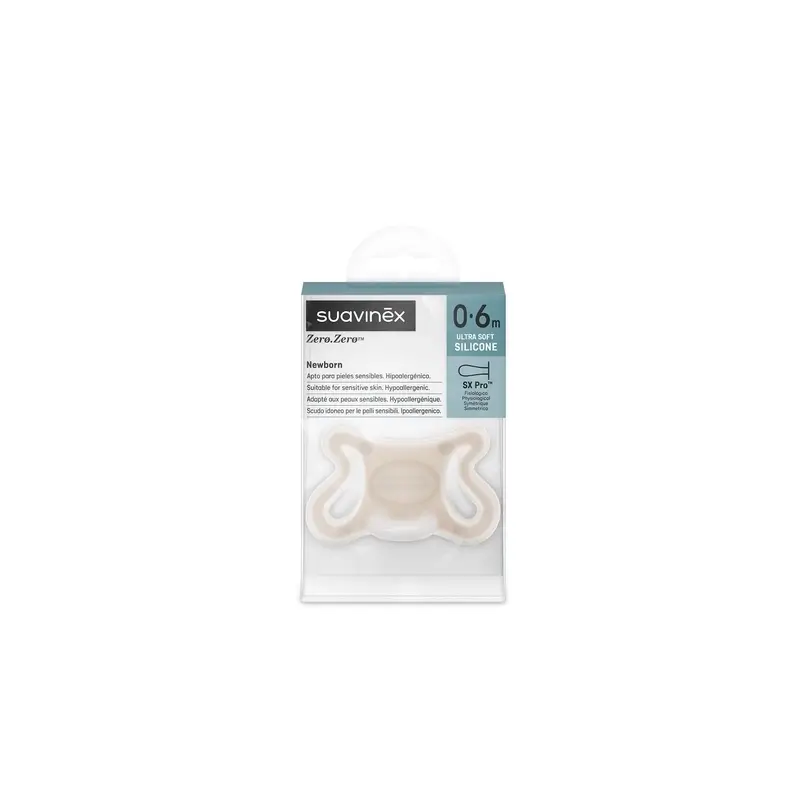 Suavinex Schnuller Null Null Null, 0/6 Monate, Hell