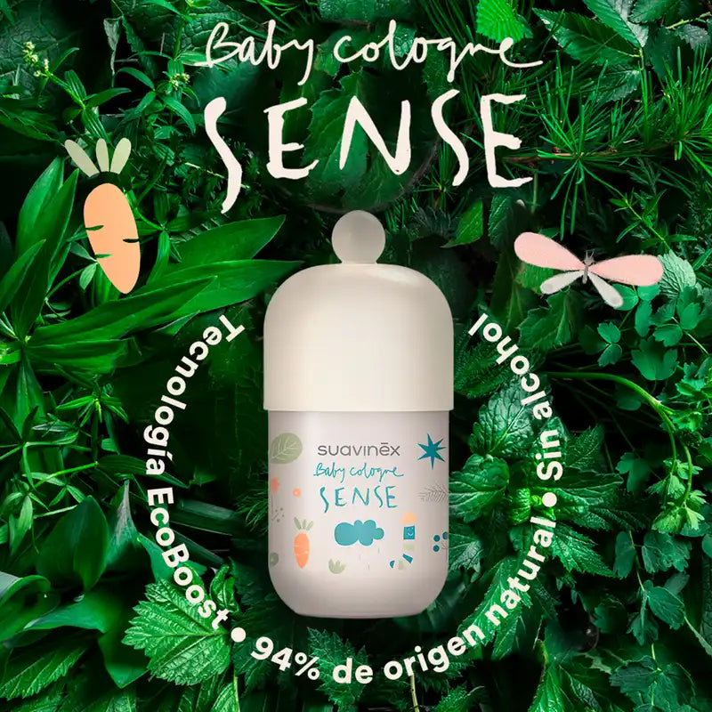Suavinex Baby Cologne Sense, Alkoholfreies Duftwasser, 100 Ml