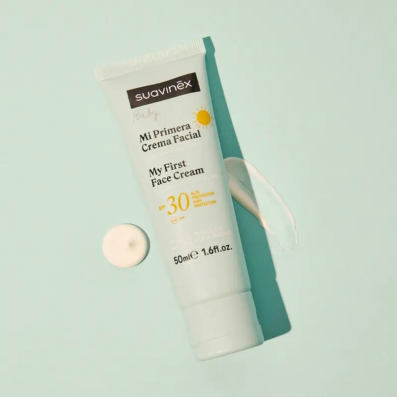 Suavinex Gesichtscreme für Babies, mit Sonnenschutz Spf30. 50 Ml