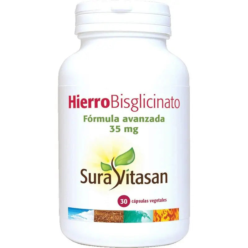 Sura Vitas Hierro Bisglicinato , 30 cápsulas