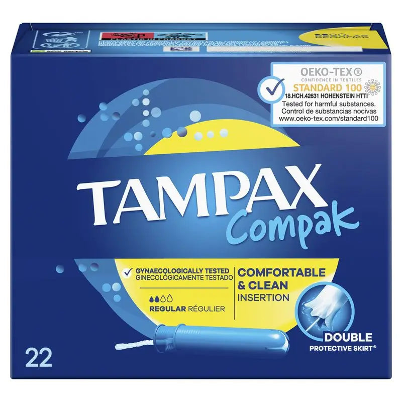 Tampax Compak Regular Tampons, 22 Stück