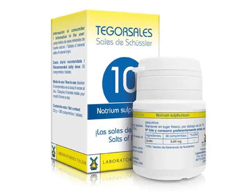 Tegor Tegorsales 10 Sulfato De Sodio, 350 Comprimidos