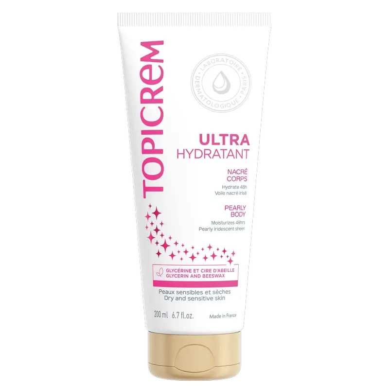 Topicrem Ultra-feuchtigkeitsspendende Perlglanz-Körpermilch 200 ml