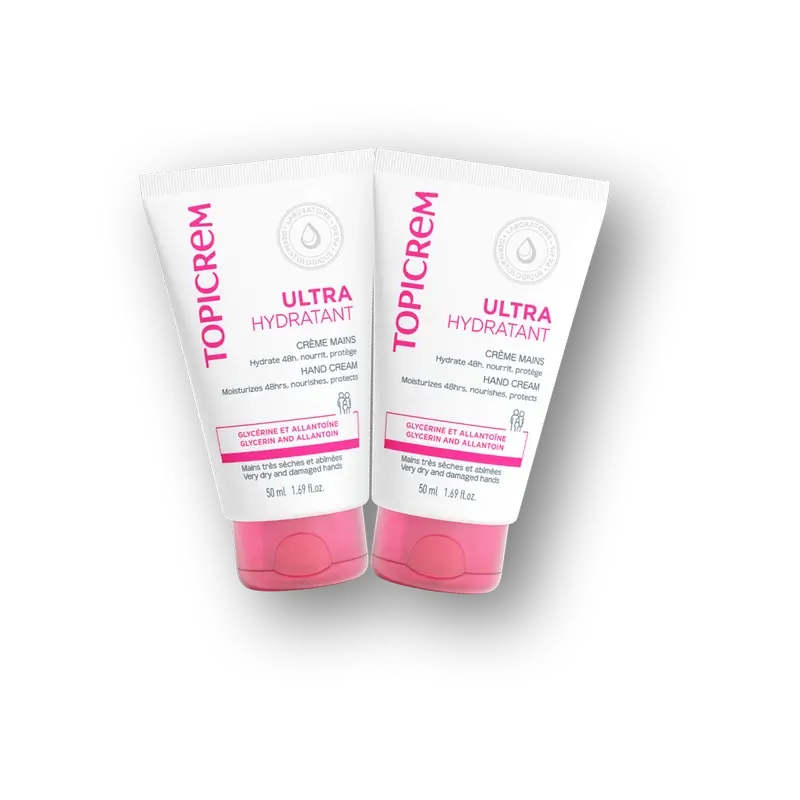 Topicrem Duo Pack Uh Ultra-Feuchtigkeits-Handcreme 50 Ml 2. Einheit 50%.