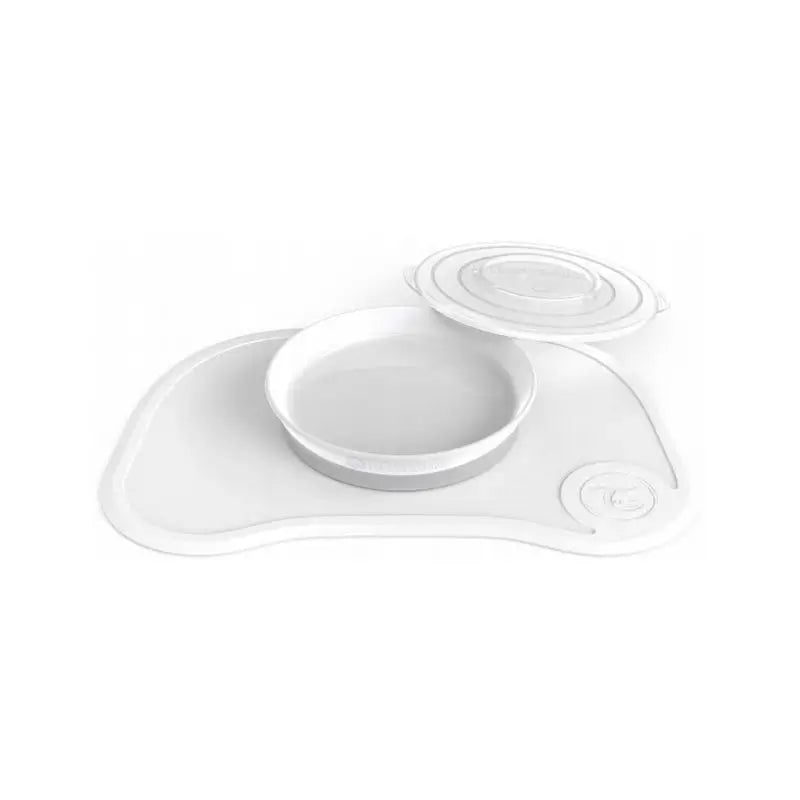 Twistshake Mini Mantel + Plato Blanco
