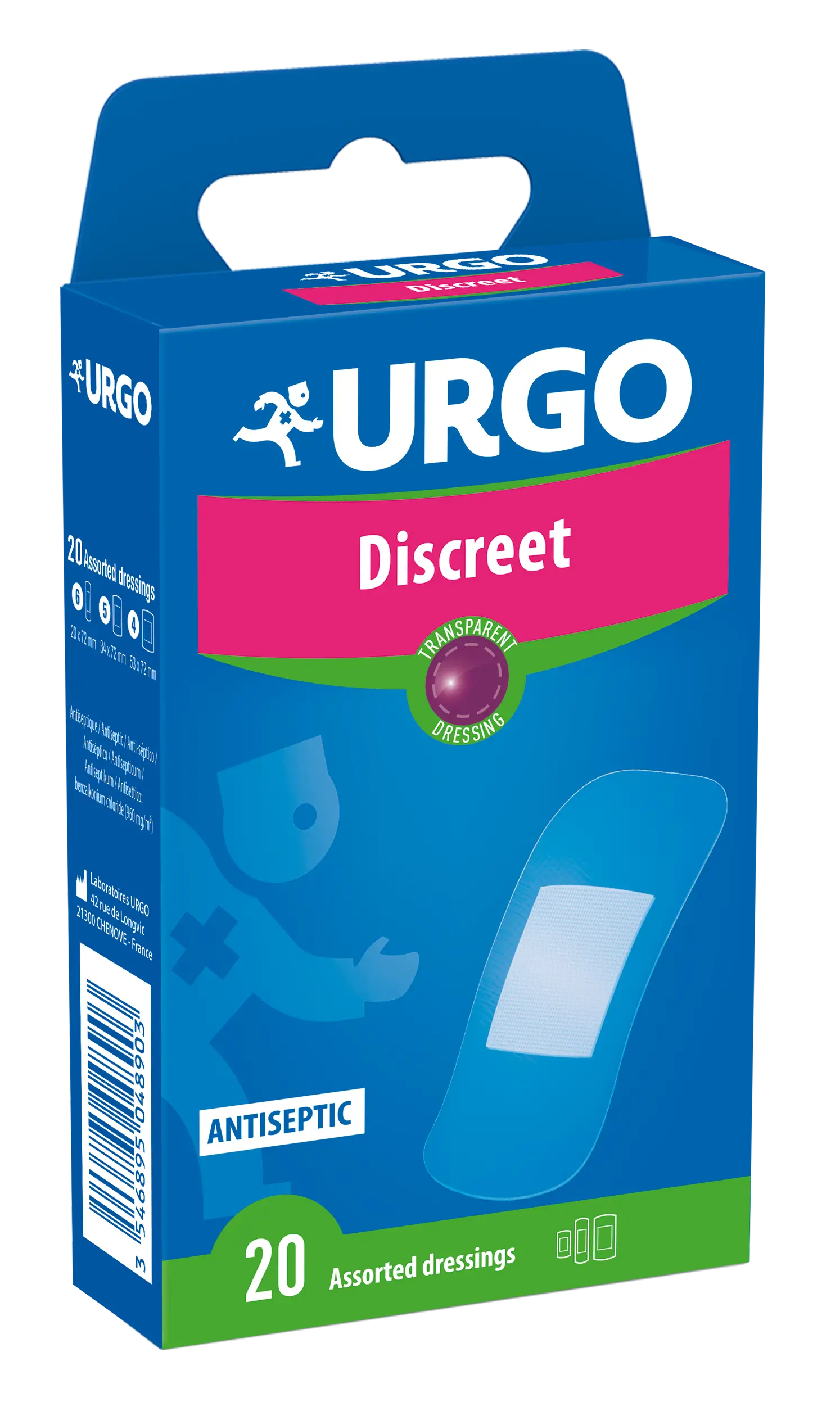 Urgo Discreet Erste Hilfe - 20 Verbände, 20 Stück