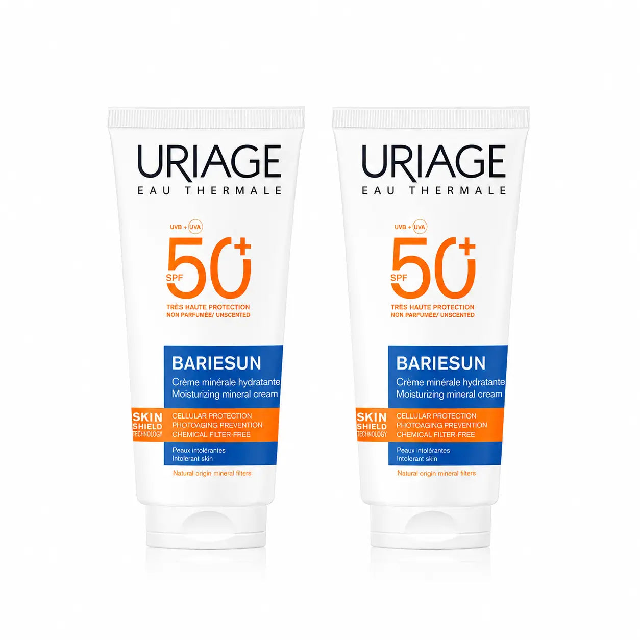 Uriage Bariésun Mineralcreme LSF 50+ 100 ml, 2er-Pack