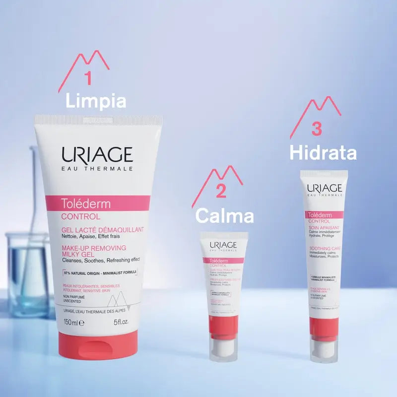 Uriage Toléderm Kontrolle Make-up Entferner Gel-Milch 150Ml