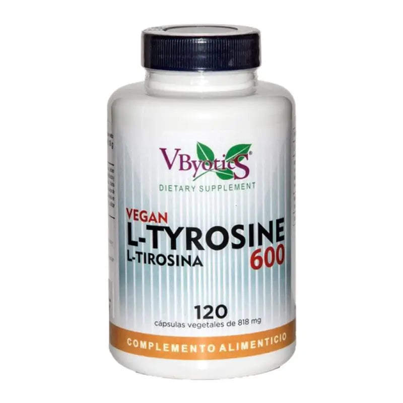 Vbyotics L Tyrosin 600 120Vcaps. Vegan