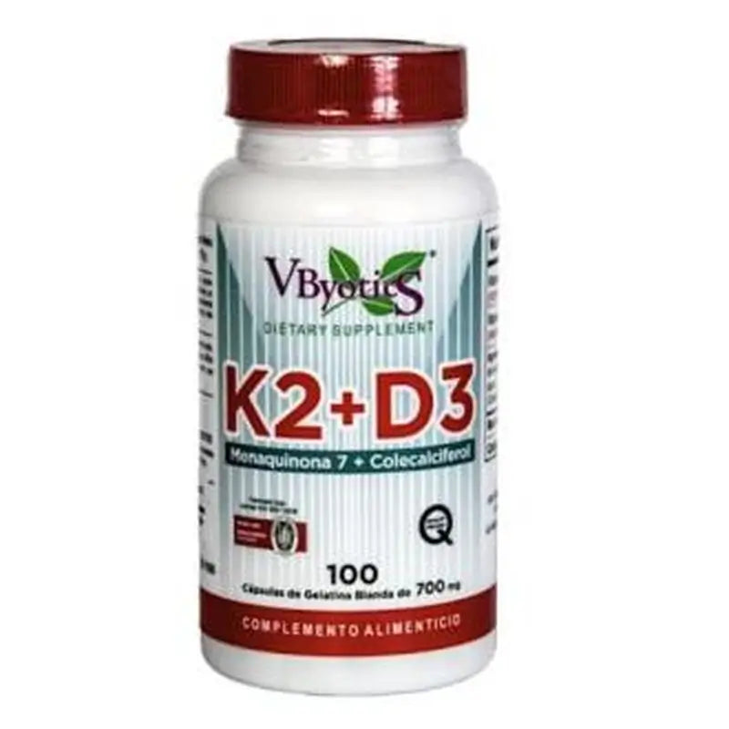 Vbyotics Vitamina K2+D3 100Perlas