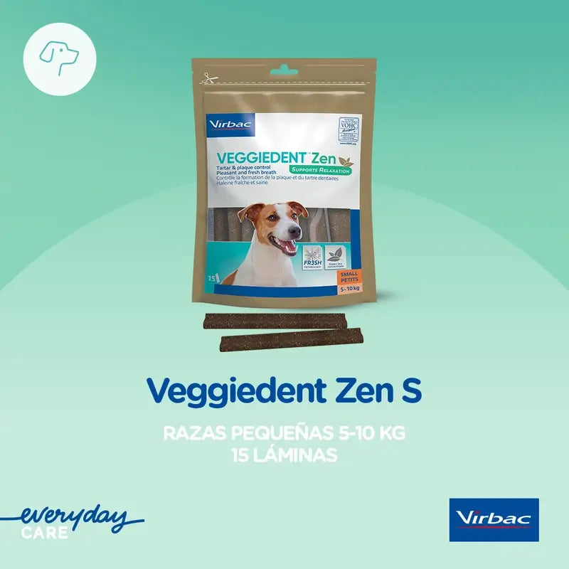 Virbac Veggiedent Zen S, Zahnsnack für Hunde kleiner Rassen