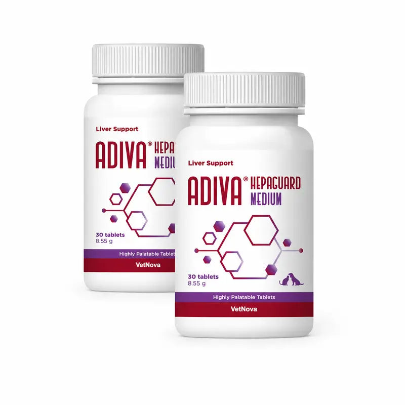 Vetnova Adiva Hepaguard, mittlere Packung, 2 x 30 Tabletten