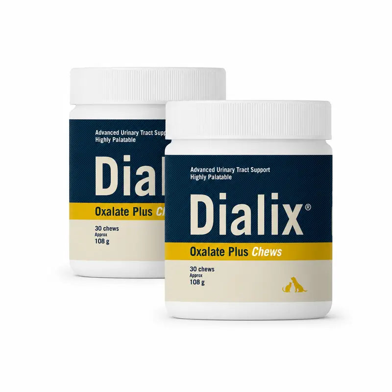 Vetnova Dialix Oxalate Plus, Packung mit 2 x 30 Kausnacks