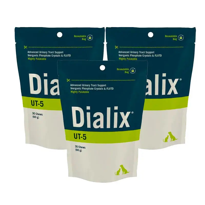 Vetnova Dialix UT-5, Packung 3 x 30 Kaugummis