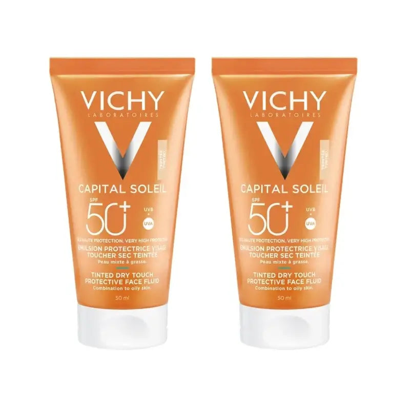 Vichy Capital Soleil Bb Creme Dry Touch, 2X50 Ml