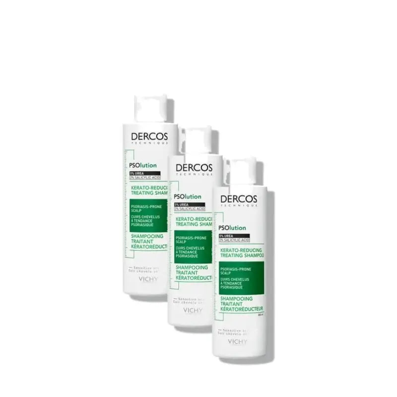 Vichy Dercos Psolution Shampoo gegen Schuppen und Juckreiz, 3er-Pack