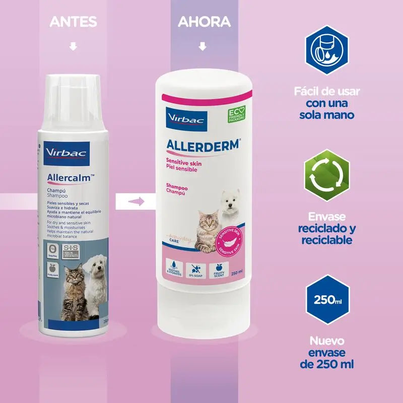 Virbac Allerderm Shampoo für empfindliche Haut 250 ml