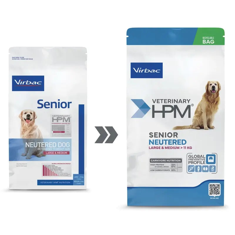 Virbac Hpm Senior Neutered Dog 3Kg Hundefutter, Hundefutter, Hundefutter für Hunde