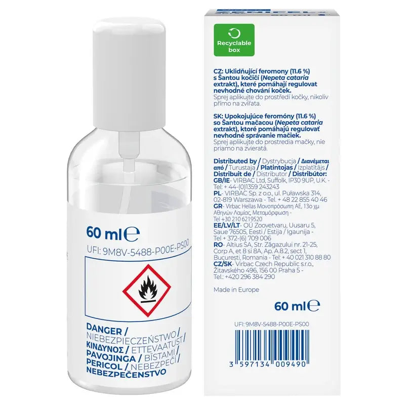 Virbac Zenifel Spray Katzen, 60Ml