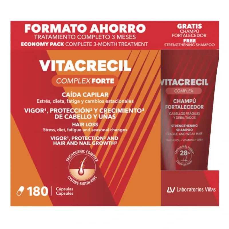 Vitacrecil Complex Forte 180 Tabletten + Shampoo 100 ml