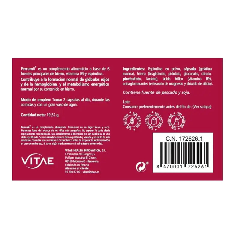 VITAE Ferrum6, 60 Kapseln