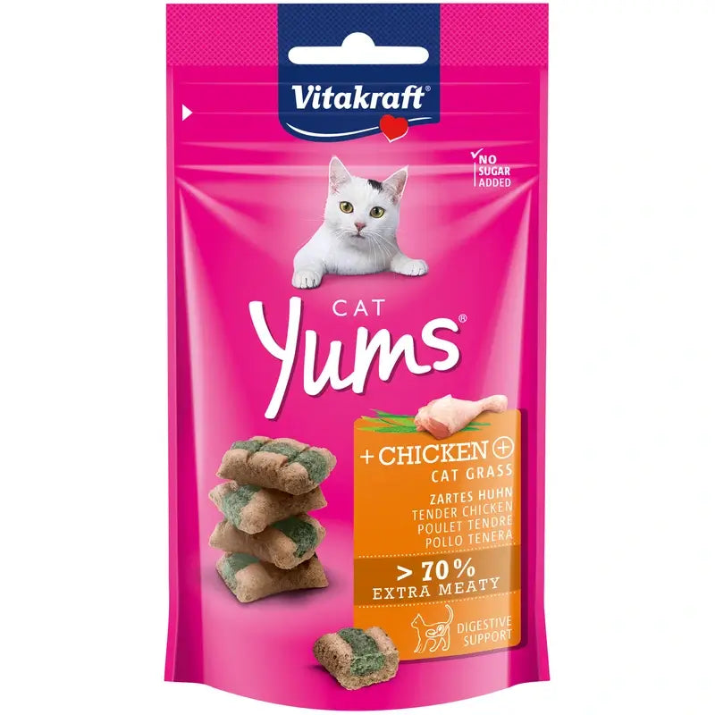 Vitakraft Cat Yums Huhn und Katzenminze 9 x 40 g