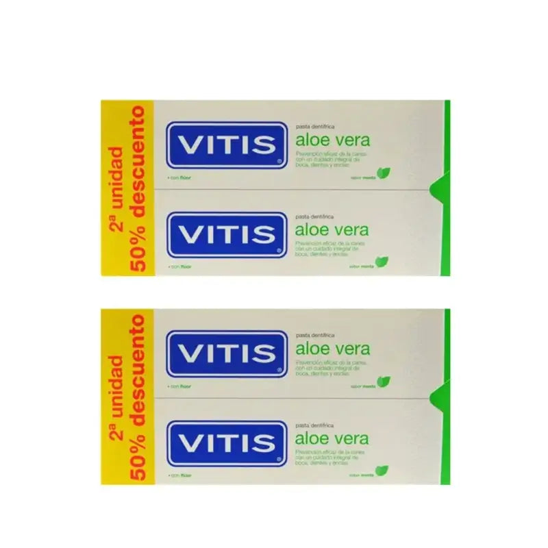 Vitis Aloe Vera Zahnpasta, 4 Einheiten X 150 Ml