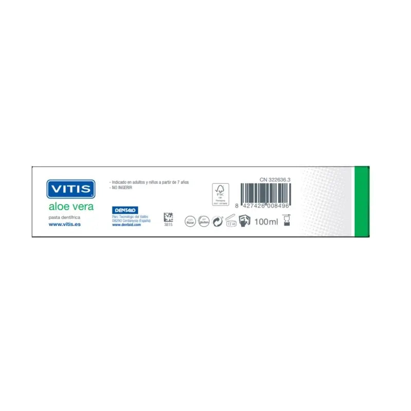 VITIS Zahnpasta mit Aloe Vera Minzgeschmack 100 ml
