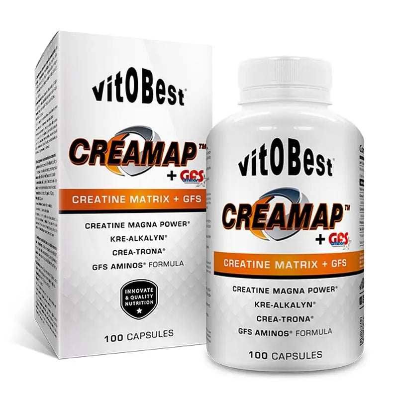 Vit.O.Best Creamap + Gfs Aminos , 100 cápsulas