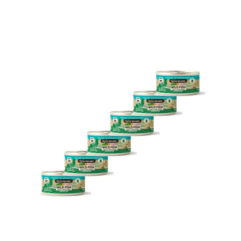 Wild Balance Philosophie Fisch Barf für Katzen, 120 g, 6er-Pack
