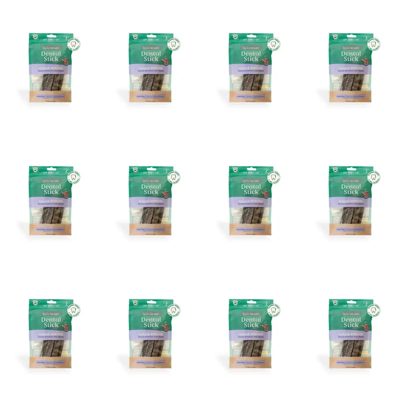 Wild Balance Snacks Snacks Dental Stick Off Plaque , 7 Sticks, 12er-Pack