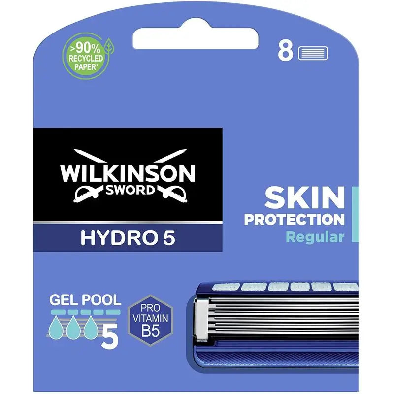 Wilkinson Sword Hydro 5 Skin Protection Regular Charger 8 Stück.