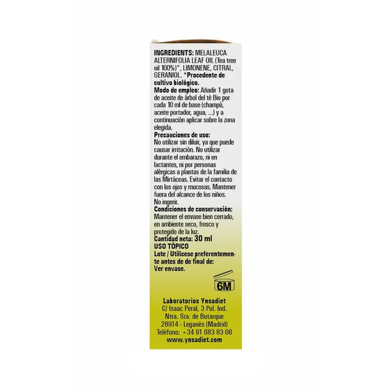 Ynsadiet Teebaumöl Bio, 30 Ml