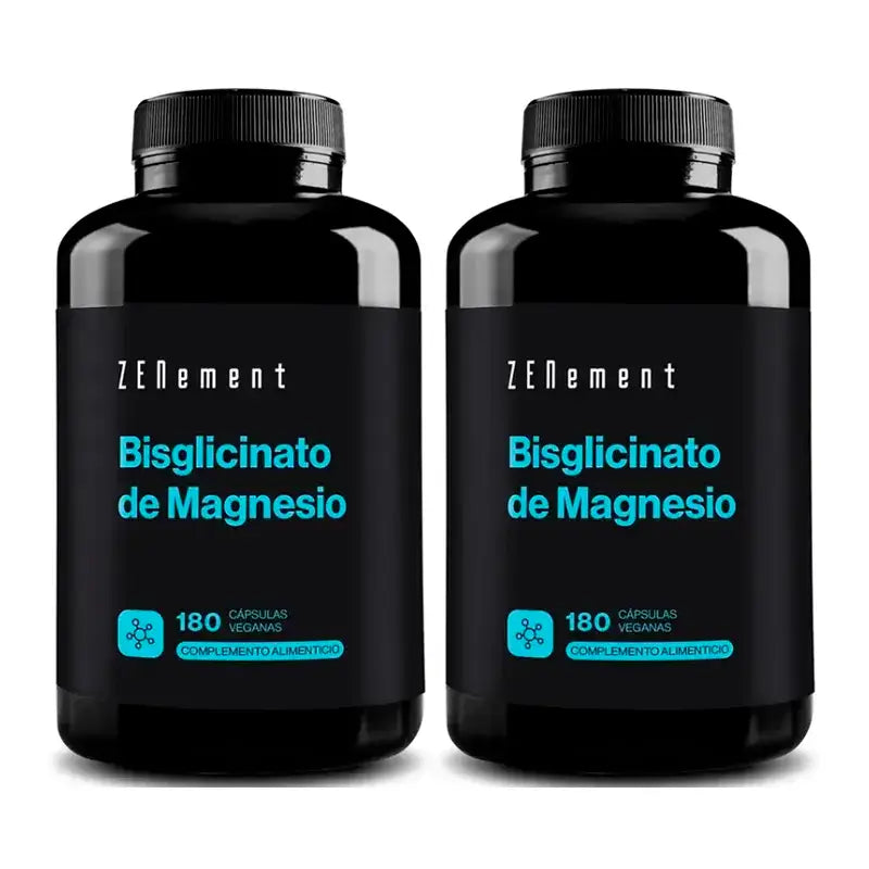 Zenement Magnesium Bisglycinat, Packung 2 x 180 vegane Kapseln