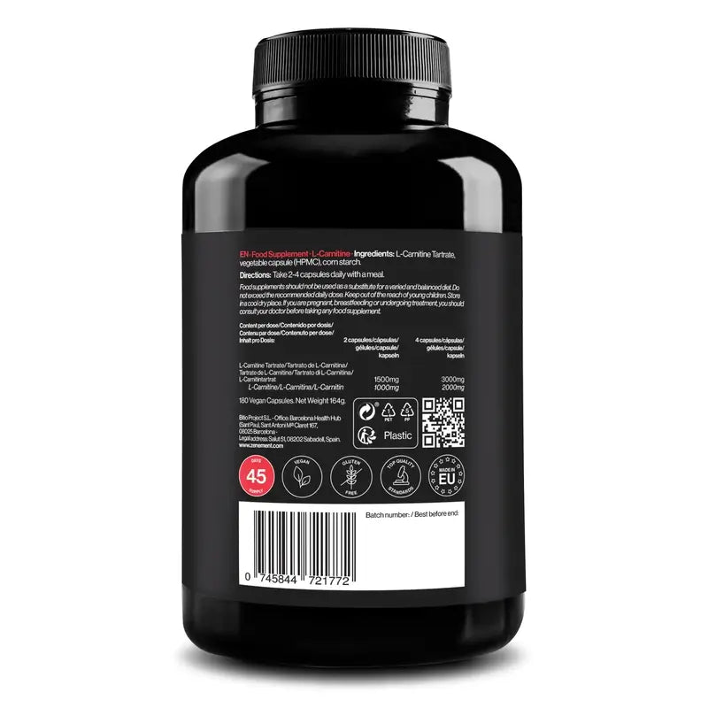 Zenement L-Carnitin, 180 vegane Kapseln