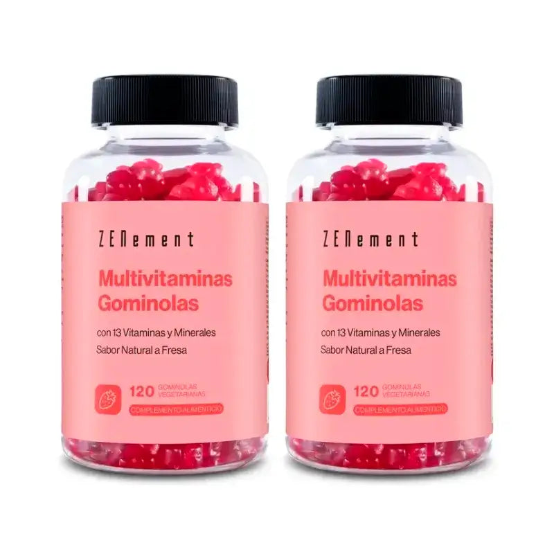 Zenement Multivitamine Gummibärchen, Packung 2 x 120 vegetarische Gummibärchen