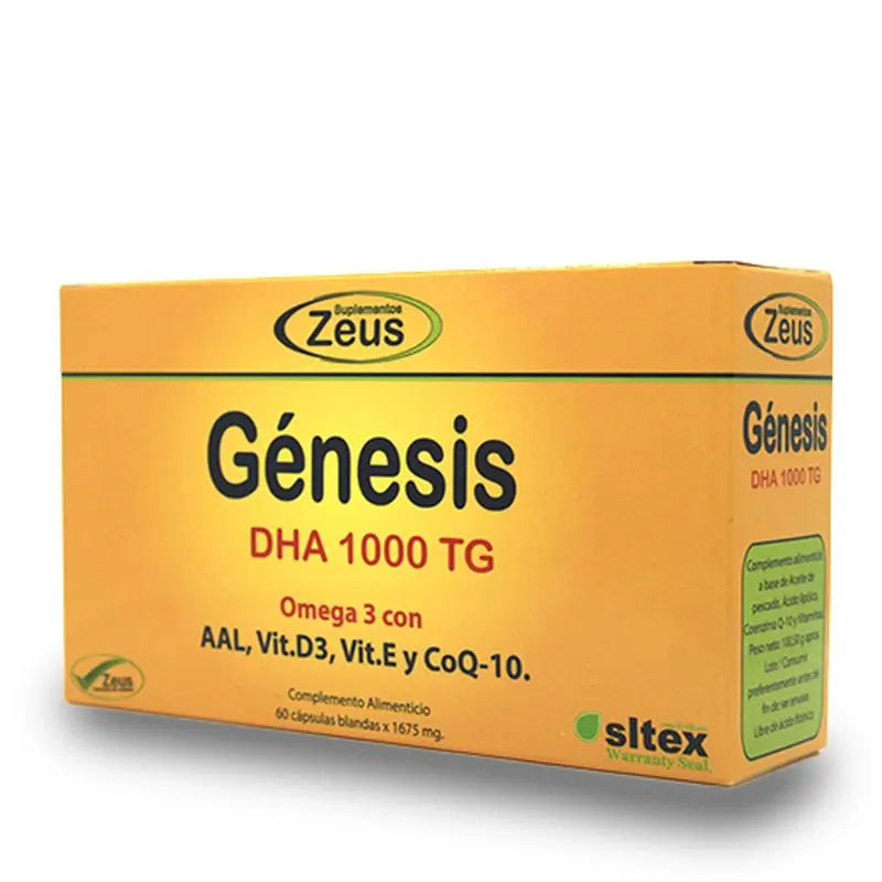 Zeus Genesis Dha Tg 1000 , 60 cápsulas