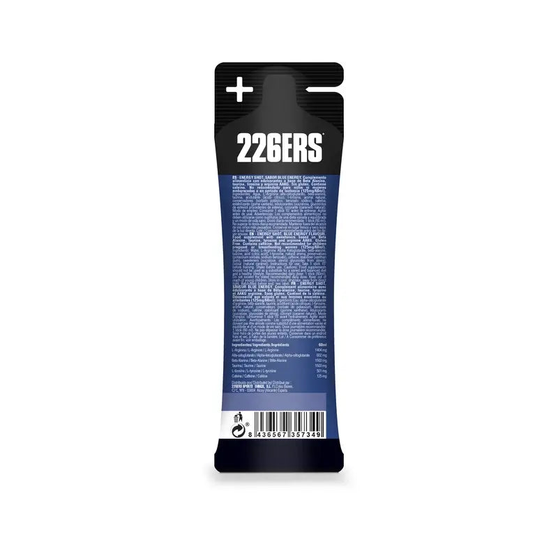 226Ers Energy Shot Stick 60Ml Blau Energy Mid 125Mg , 60 ml