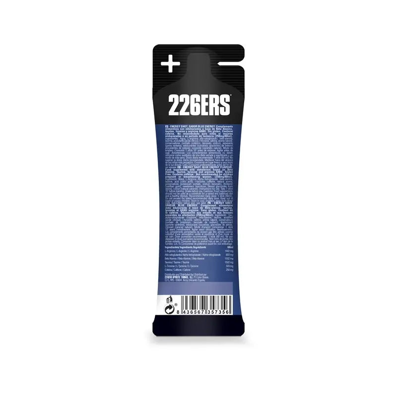 226Ers Energy Shot Stick 60Ml Blau Energy Xtrem 250Mg , 60 ml