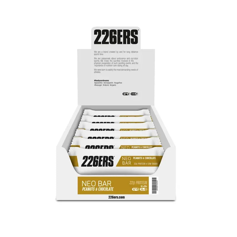226Ers Neo Bar Protein - Protein Riegel Neo Bar Protein - Erdnüsse & Schokolade Protein Riegel, 24x50 g