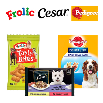 PEDIGREE, DENTASTIX, CESAR Y FROLIC HASTA 35% DTO. PERRO - ANIVERSARIO - SEMANA MASCOTA (31 OCTUBRE 2026)