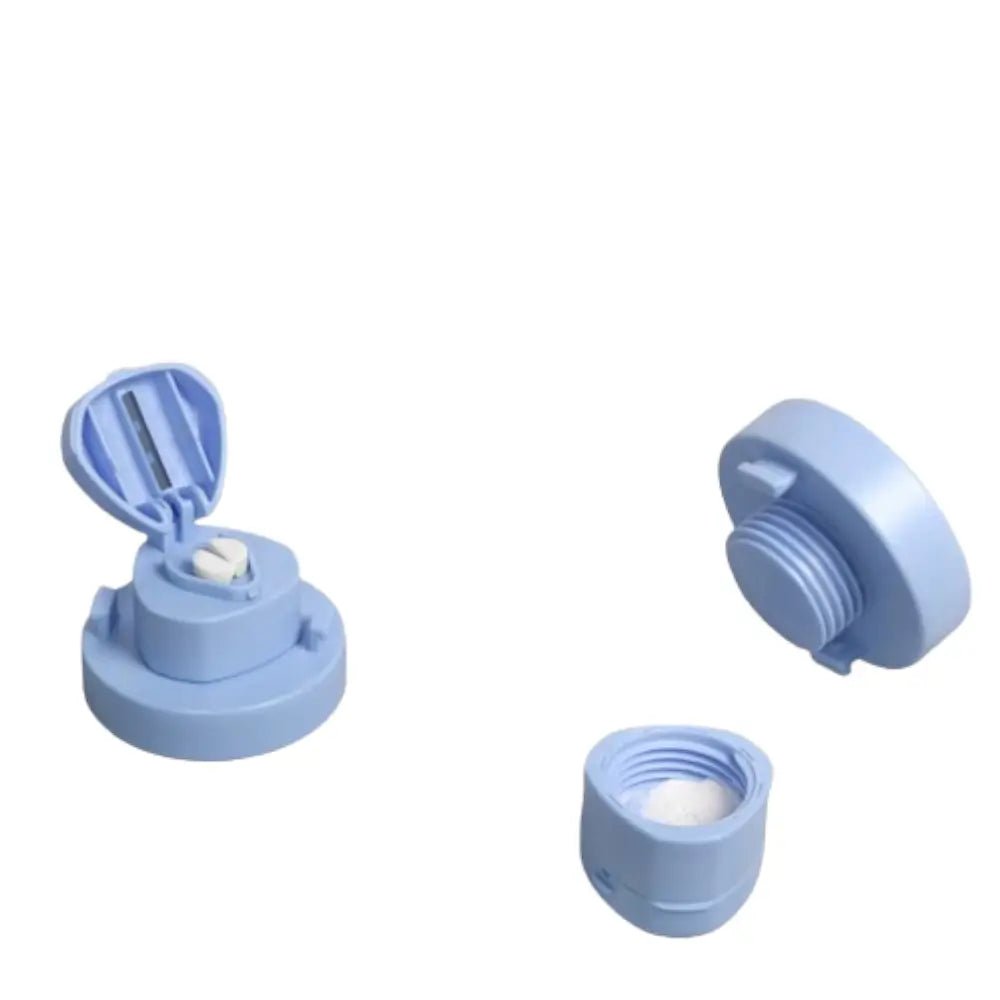 3-in-1-Pillendose mit Fach für Tabletten und Zerkleinerer