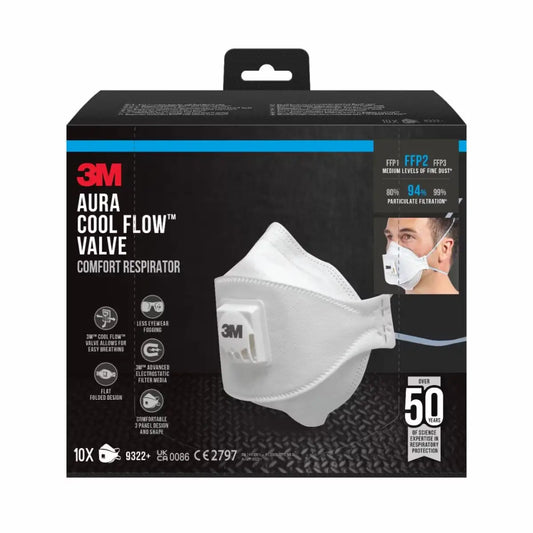 3M™ Staub- und Feinstaubmaske C/Valve 9322+ Ffp2, 2 Stück