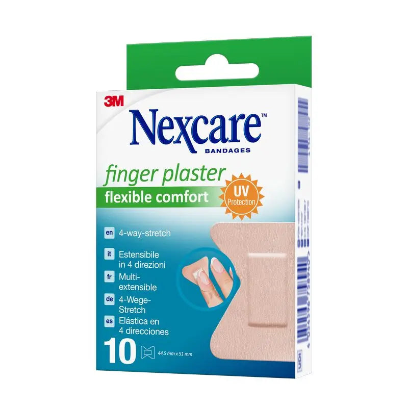 Nexcare Flexibles Komfort-Schutzpflaster Finger-Klebestreifen , 10 Stück