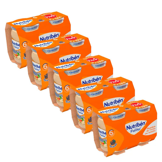 Nutriben Packung Topf Mazedonien Obst Obst Getreide 5 X 2 X 190 Gr