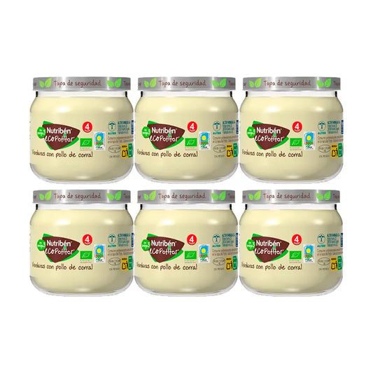 Nutriben Potito Eco Home Fleisch-Gemüse-Huhn 6x120 Gr