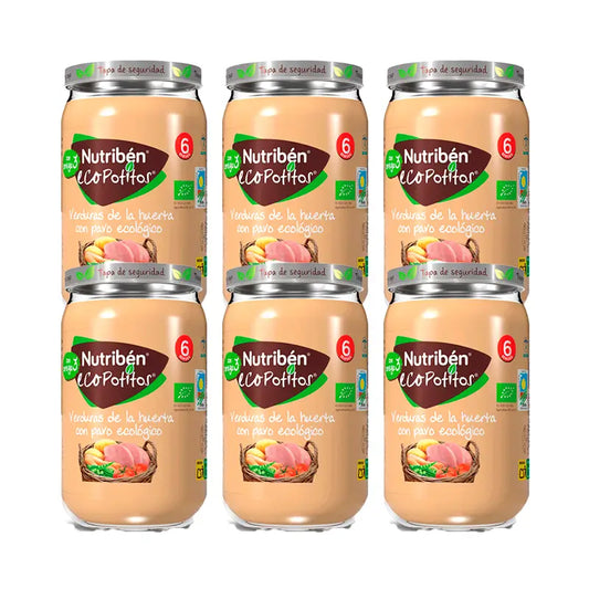 Nutriben Potito Öko-Gemüsegarten Truthahn 6x235 Gr