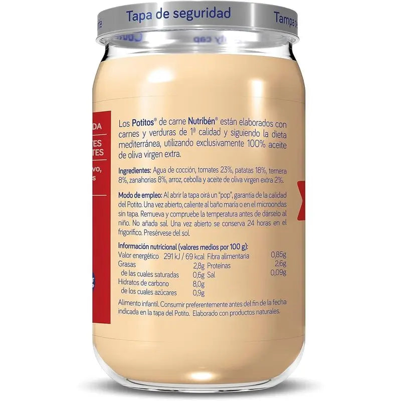 Nutriben Potito Rindfleisch Potito Kartoffeln & Karotte 6x235g