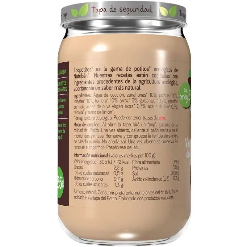 Nutriben Potito Öko-Gemüsegarten Potito mit Rindfleisch 6x235 G